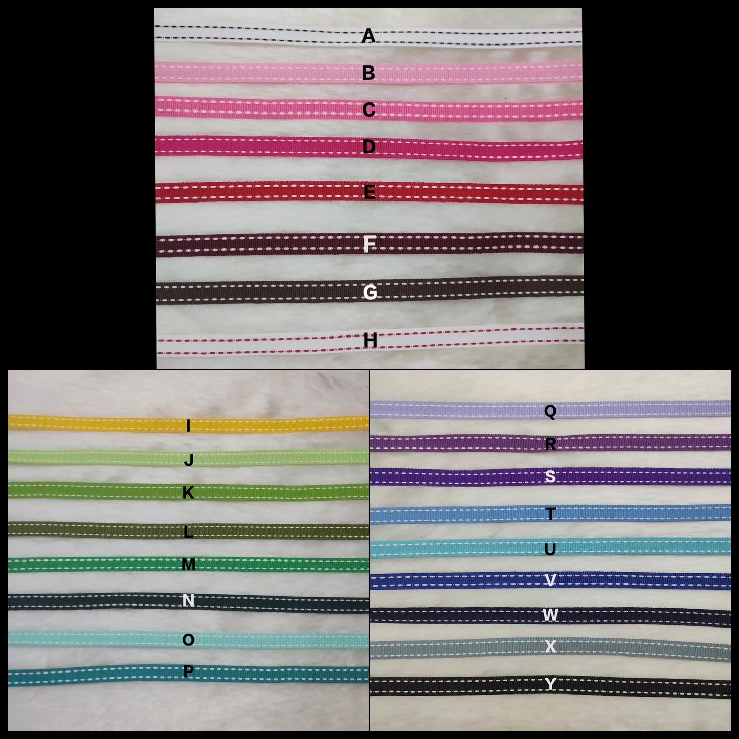 Stitched Gross Grain Ribbon 10mm