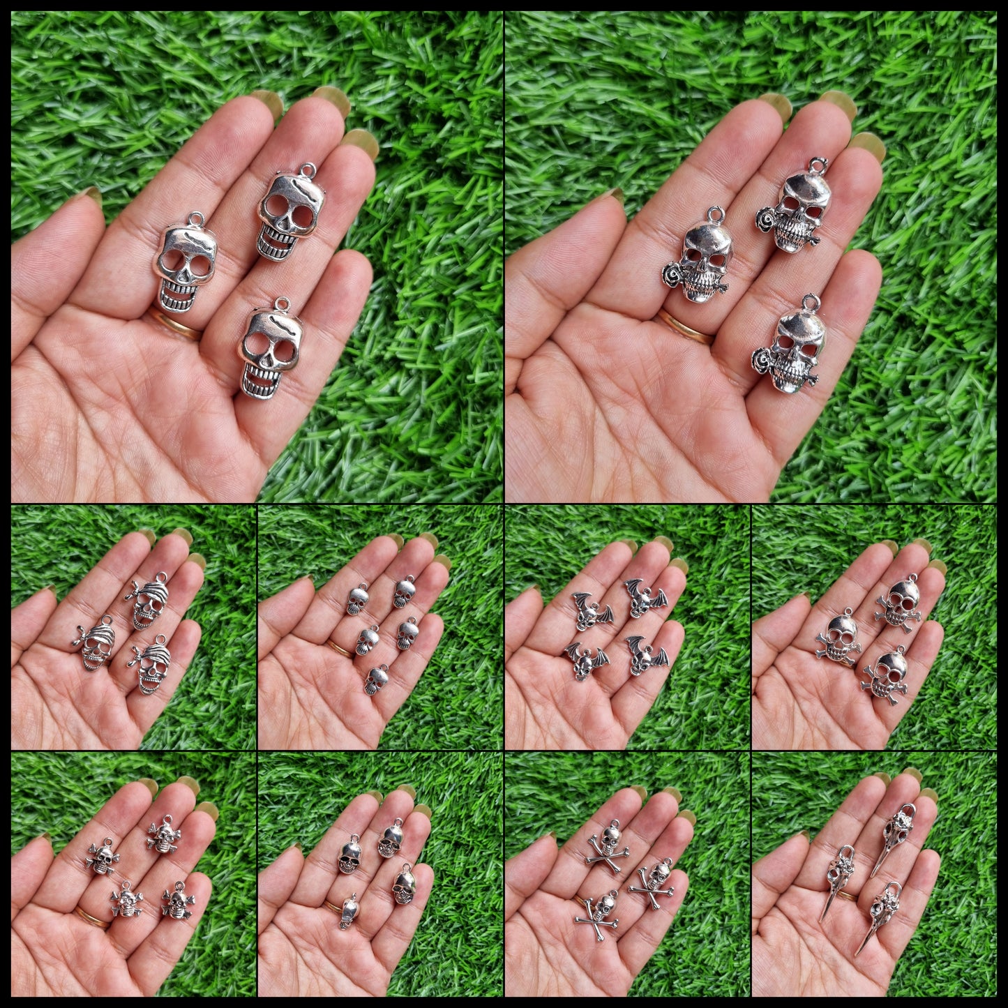 Metal Charm - Skull