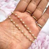 Jewellery Findings - Pearl Linked Chain