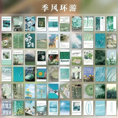 Journaling PET Stickers Booklet (60 Sheets) Size - 4*6cm