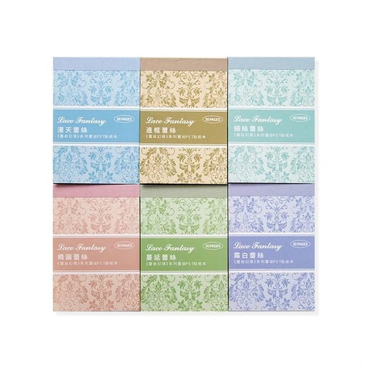 Lace Fantasy PET Stickers (30 Sheets) Size - 68*100mm