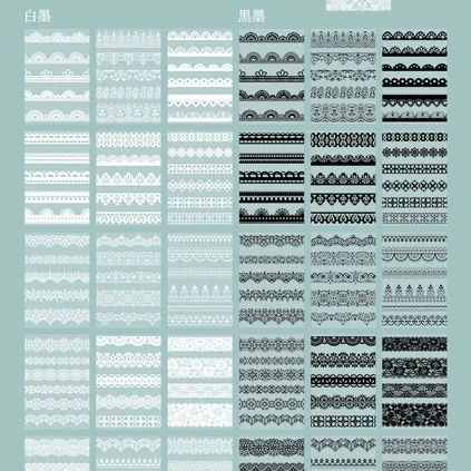 Lace Fantasy PET Stickers (30 Sheets) Size - 68*100mm