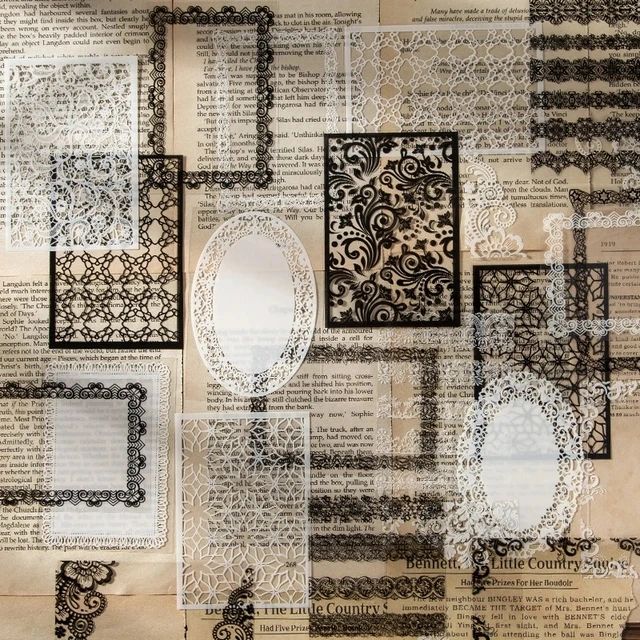Lace Fantasy PET Stickers (30 Sheets) Size - 68*100mm