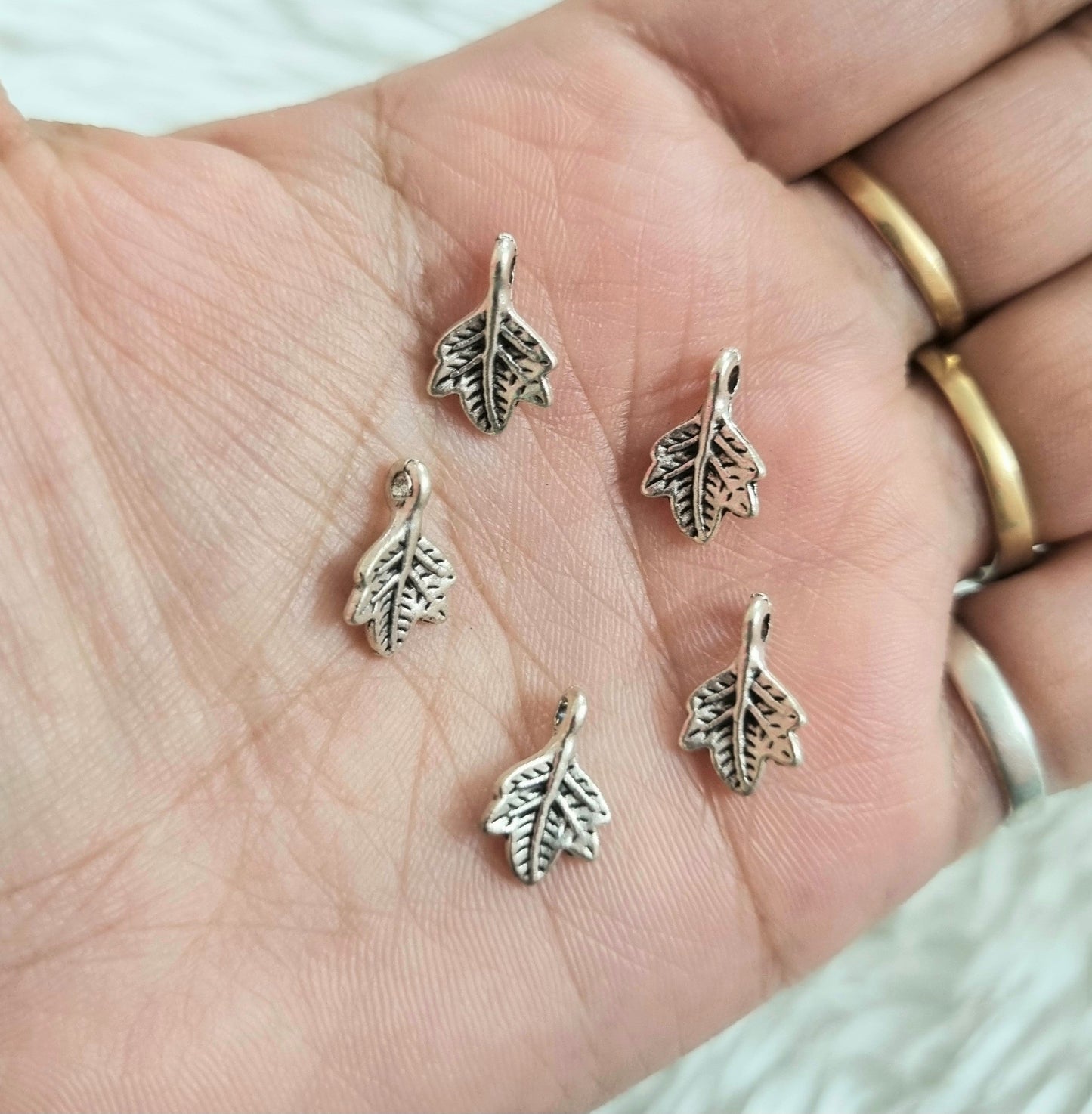 Metal Charms - Leaf
