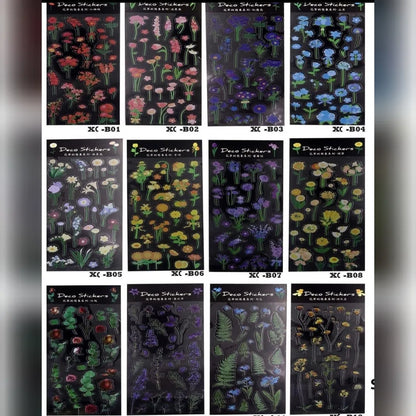 Floral PET Stickers