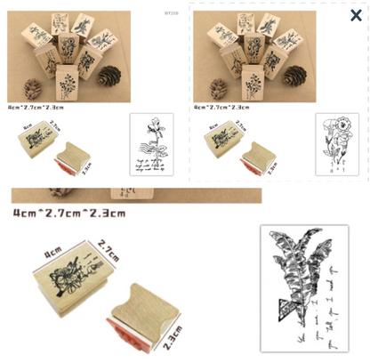 Wooden Rubber Stamps