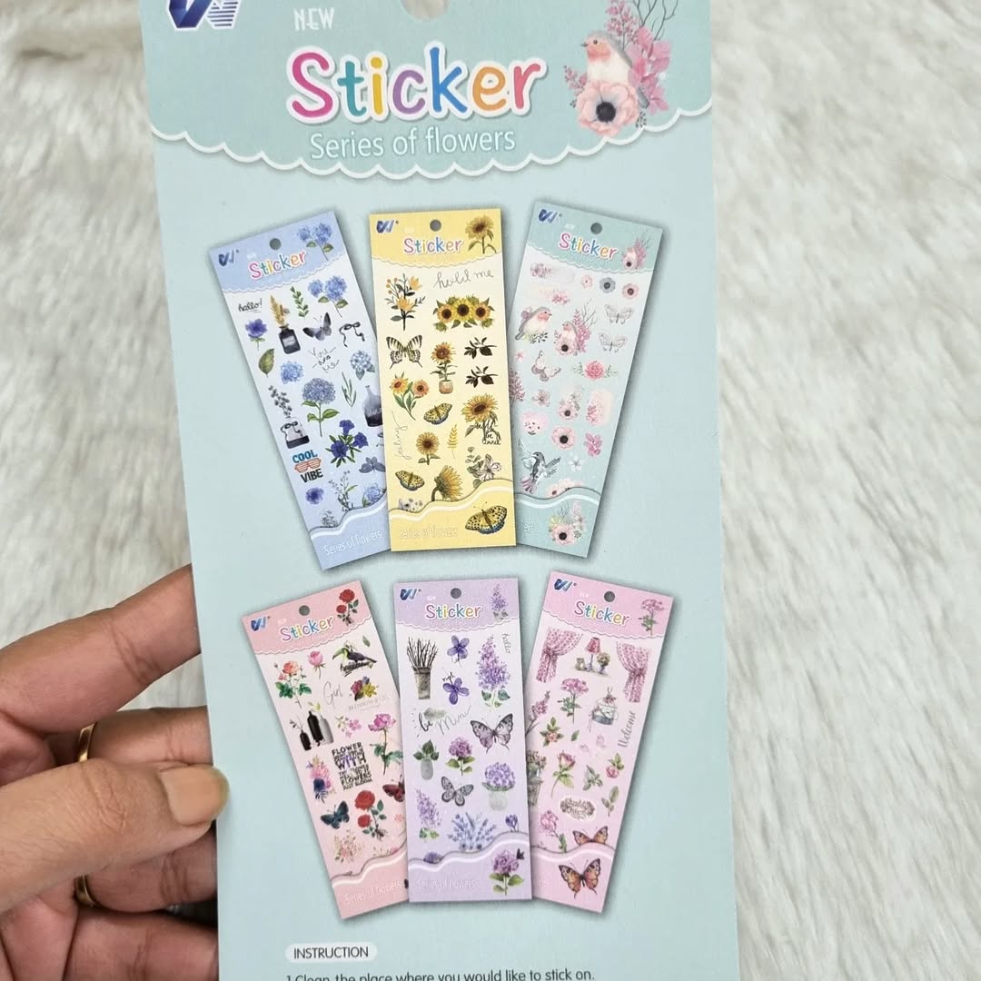 Silver Foiled PET stickers