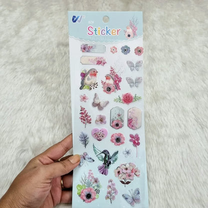 Silver Foiled PET stickers
