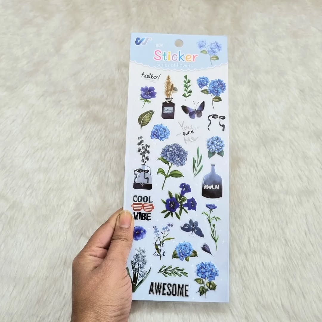 Silver Foiled PET stickers