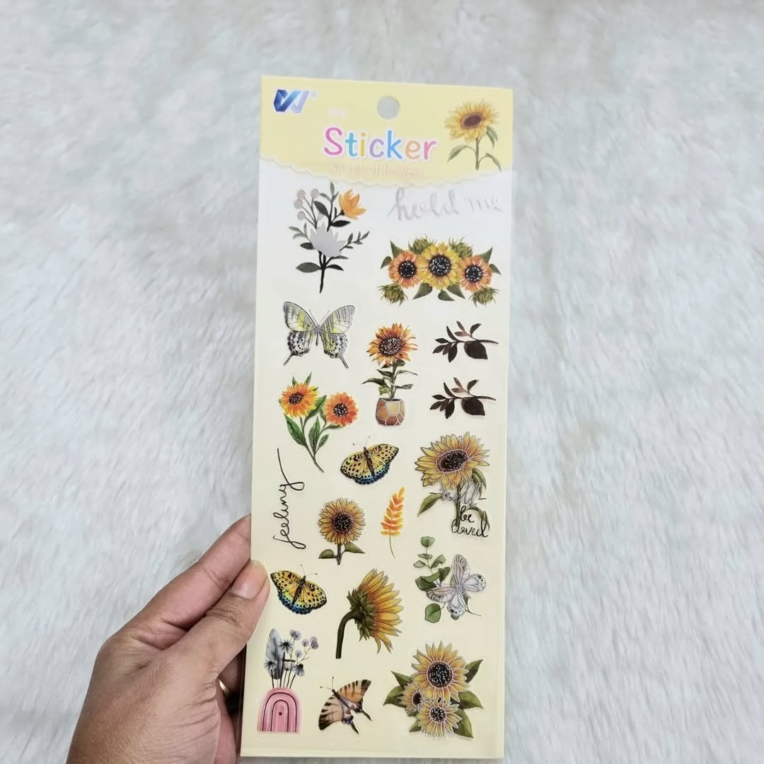 Silver Foiled PET stickers