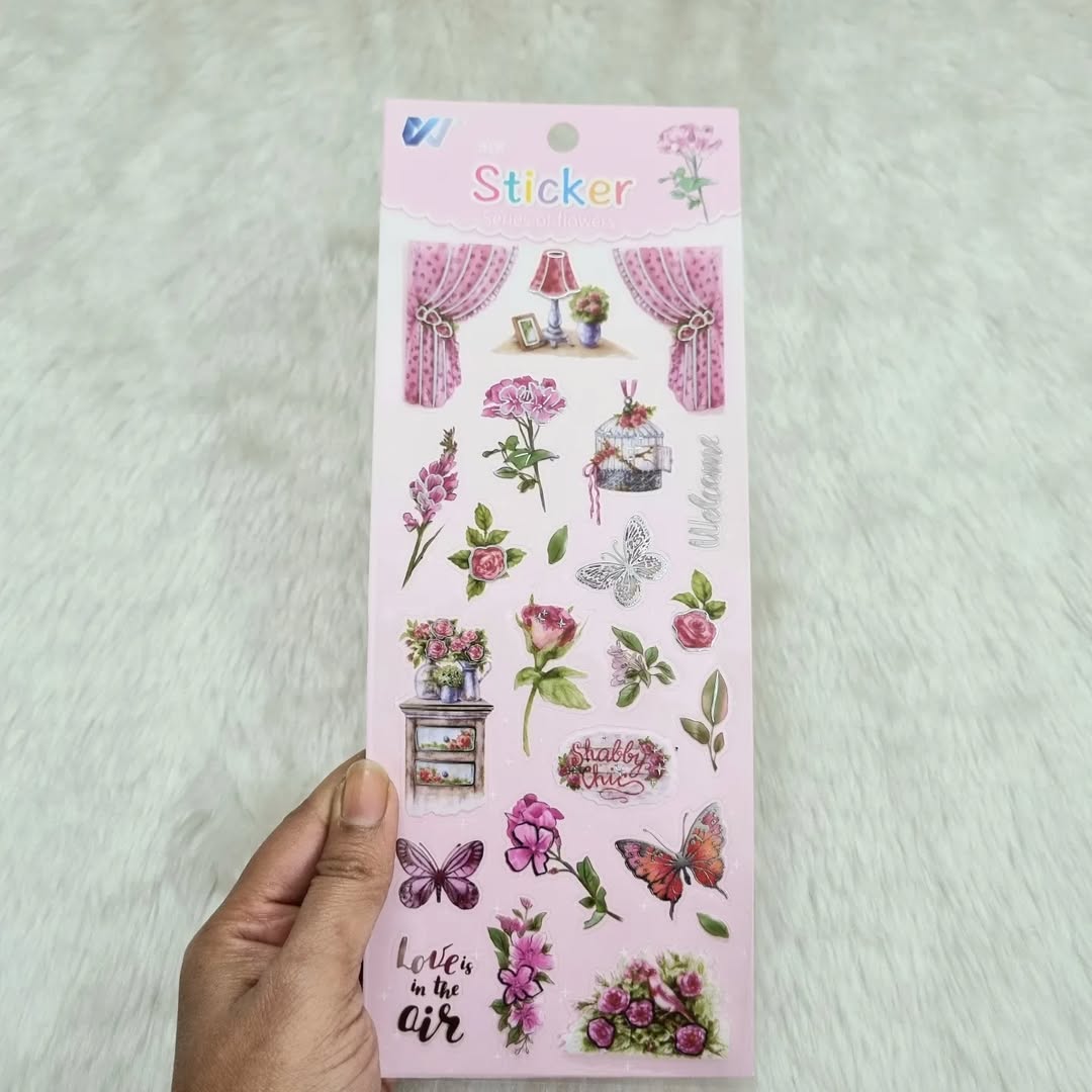 Silver Foiled PET stickers