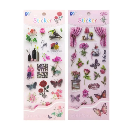 Silver Foiled PET stickers