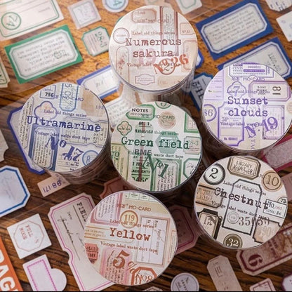 Retro Series Deco Stickers Roll