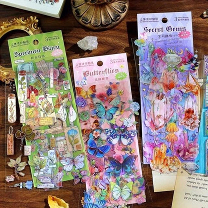Silver Foiled Deco Stickers