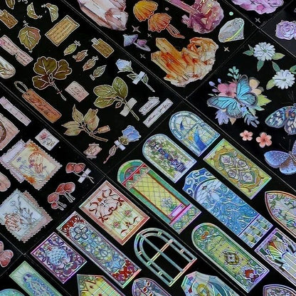 Silver Foiled Deco Stickers