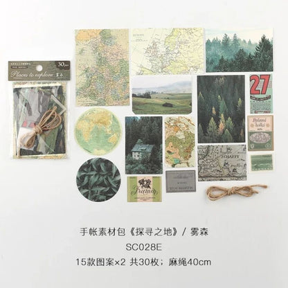 Places To Explore Stickers set