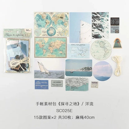 Places To Explore Stickers set