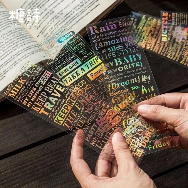 Text Note Series PET Sticker