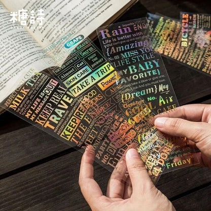Text Note Series PET Sticker