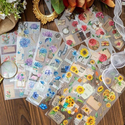 Blooming PET Stickers