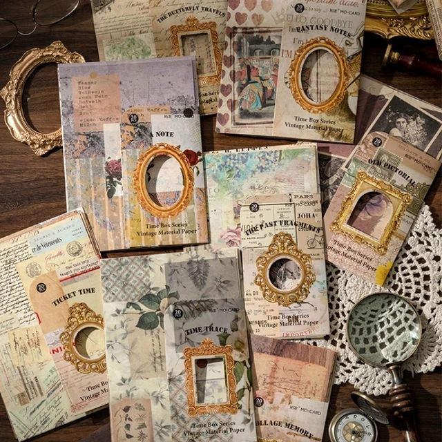 Time Box Series - Vintage Material Paper