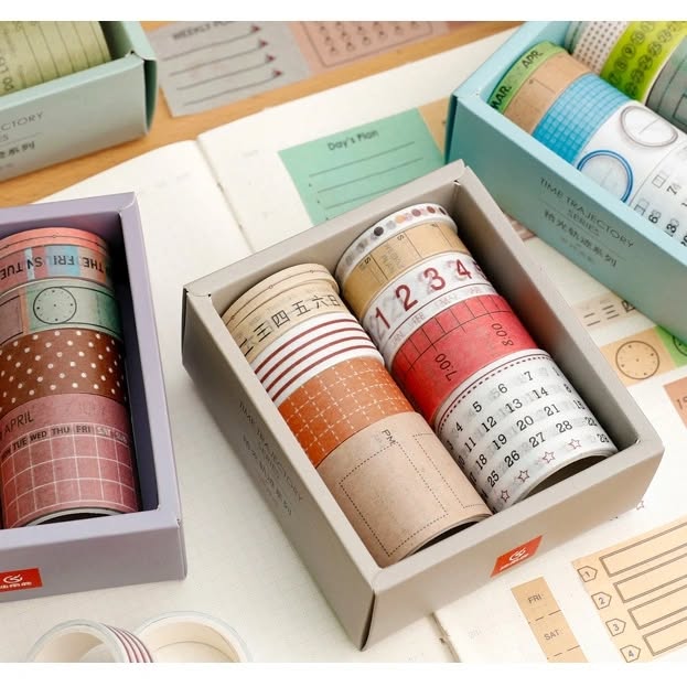Time Trajectory Series Washi Tapes (Set of 10)