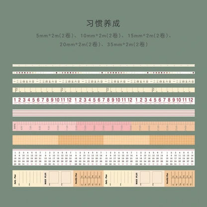 Time Trajectory Series Washi Tapes (Set of 10)