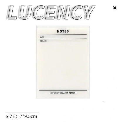 Transparent Memo Pads