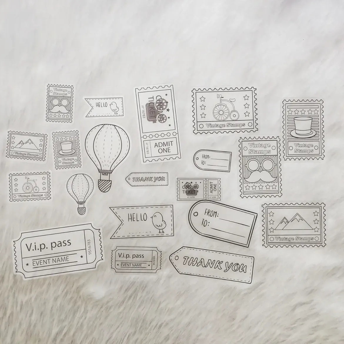Nostalgia PET Stickers