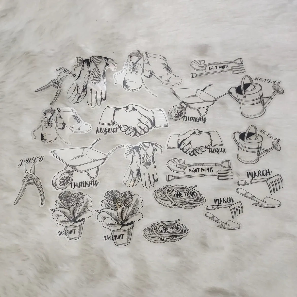 Nostalgia PET Stickers