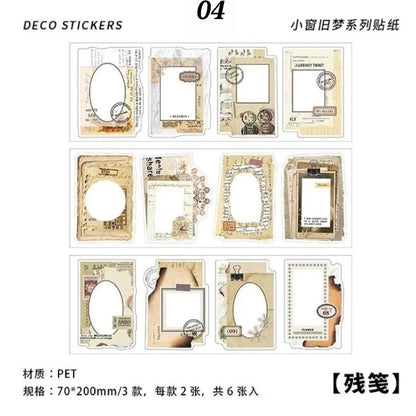 Vintage Frame PET Stickers