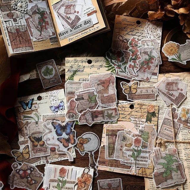Vintage Scrapbook Washi Stickers