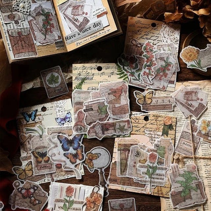 Vintage Scrapbook Washi Stickers