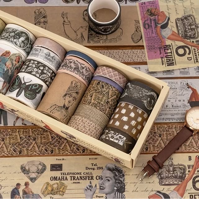 Vintage Washi Tape Set