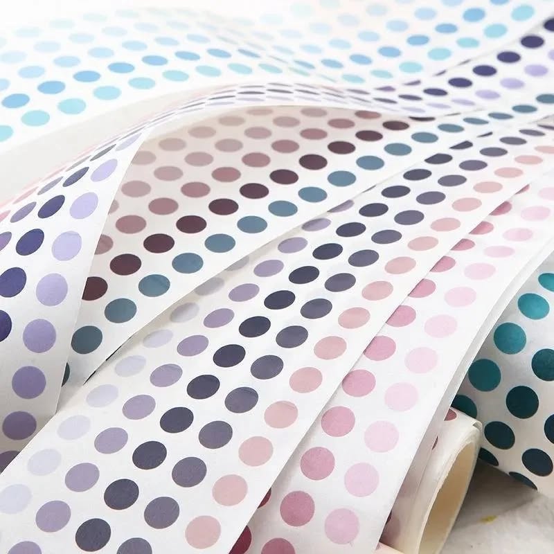 Colorful Washi Dot Stickers