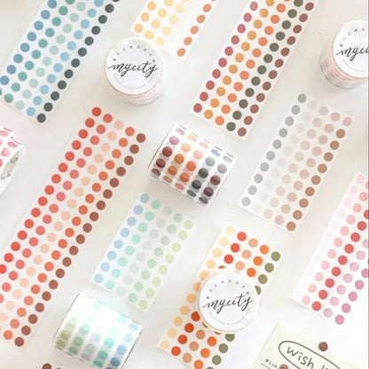 Colorful Washi Dot Stickers