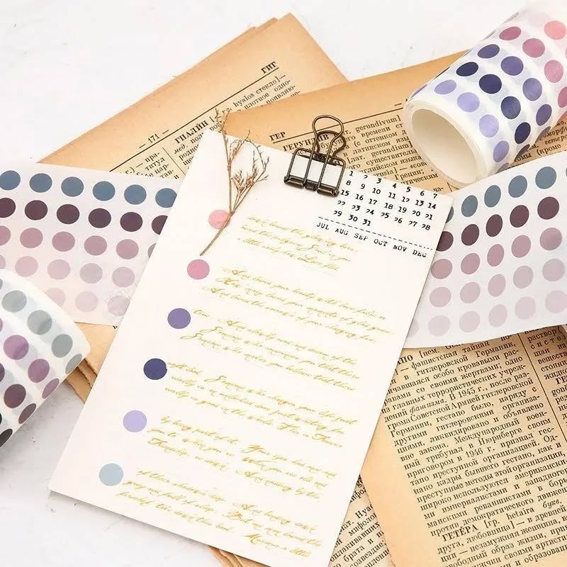 Colorful Washi Dot Stickers