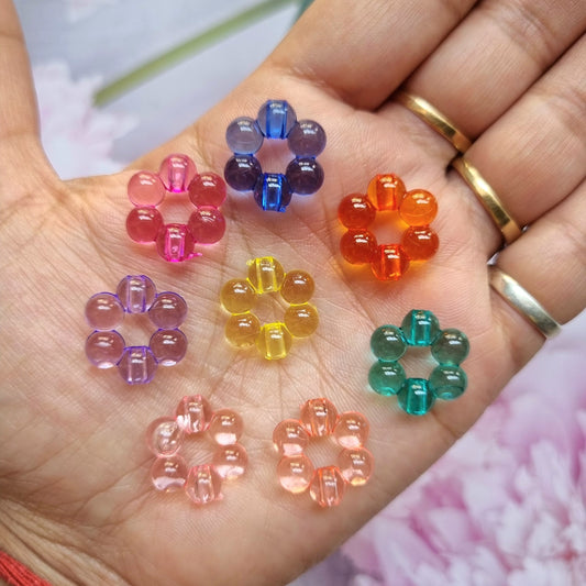 Acrylic Colourful Beads Ring