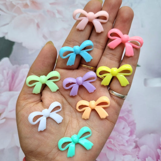 Acrylic Colourful Bow Beads