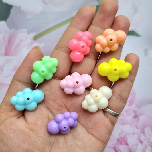 Acrylic Pastel Beads Clouds
