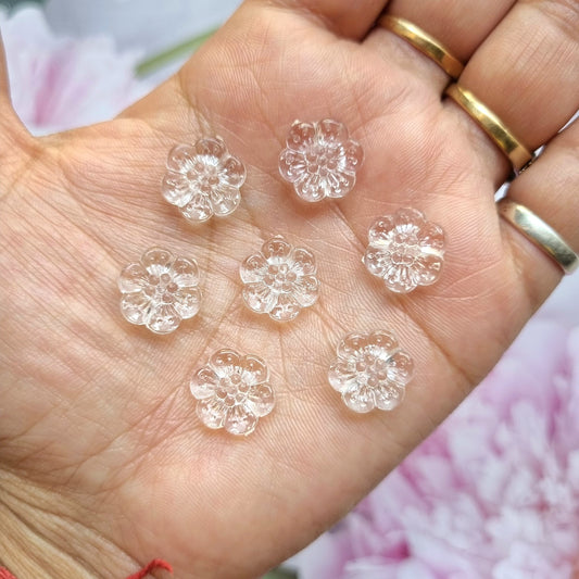 Acrylic Transparent Flower Beads