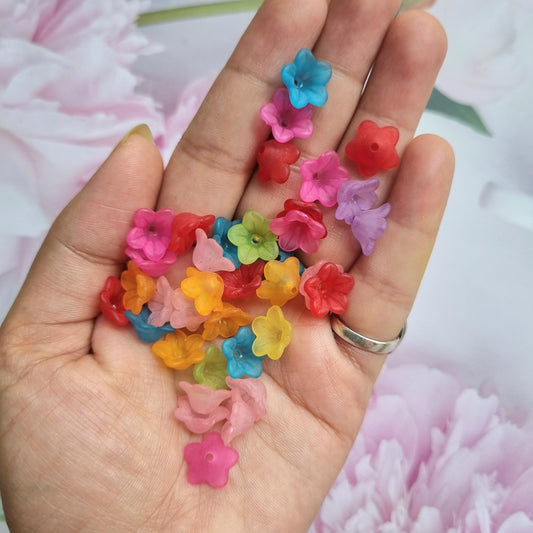 Frost Acrylic Flower Caps