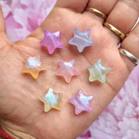 Acrylic Luminous Star Beads