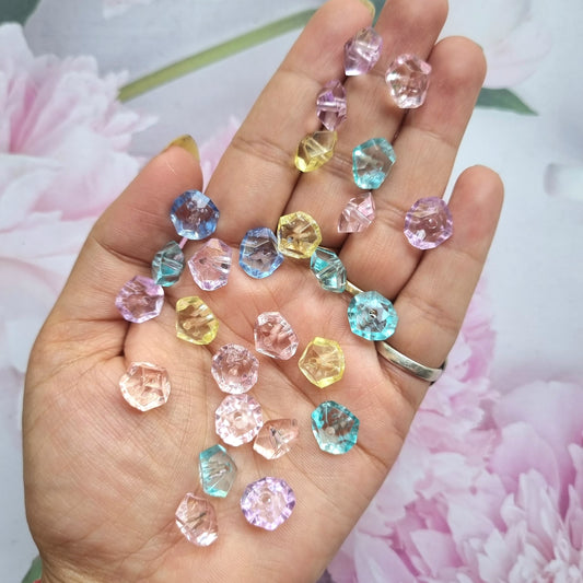 Acrylic Colourful Uncut Beads