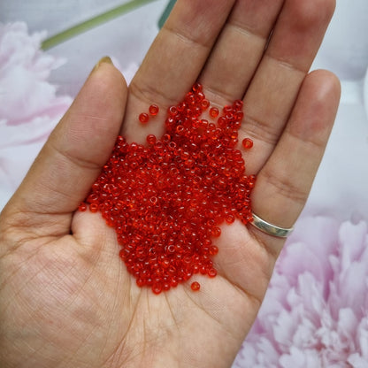 Seed Beads - Transparent | Size - 11/0 (2mm) & 8/0 (3mm)