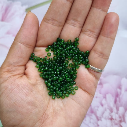 Seed Beads - Transparent | Size - 11/0 (2mm) & 8/0 (3mm)