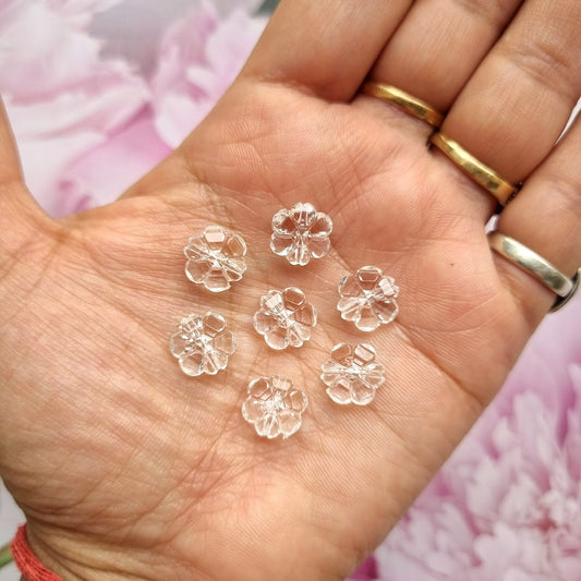 Acrylic Transparent Flower Beads