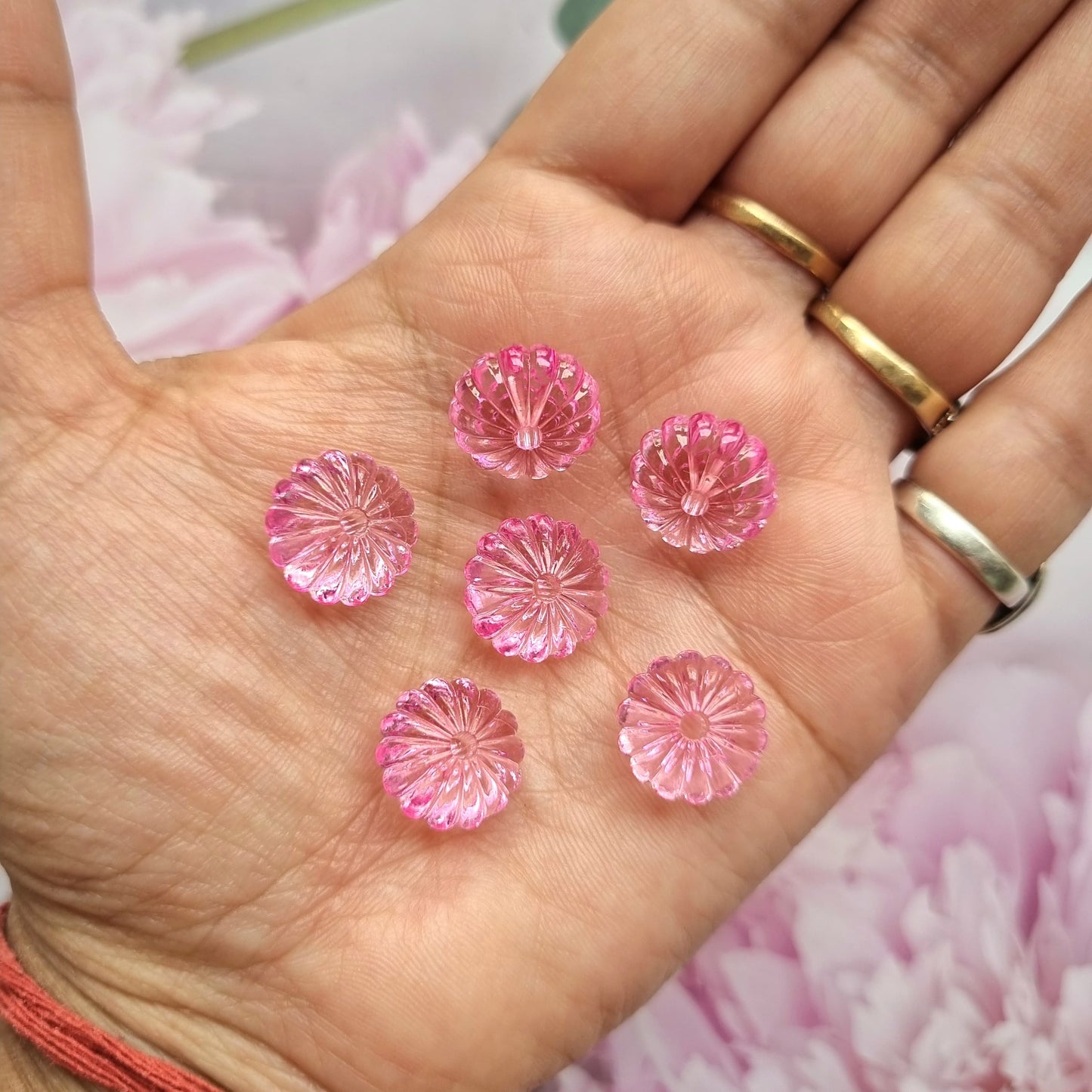 Acrylic Spiral Flower (Pink)