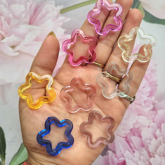 Acrylic Colourful Star Ring