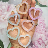Acrylic Colourful Heart Ring